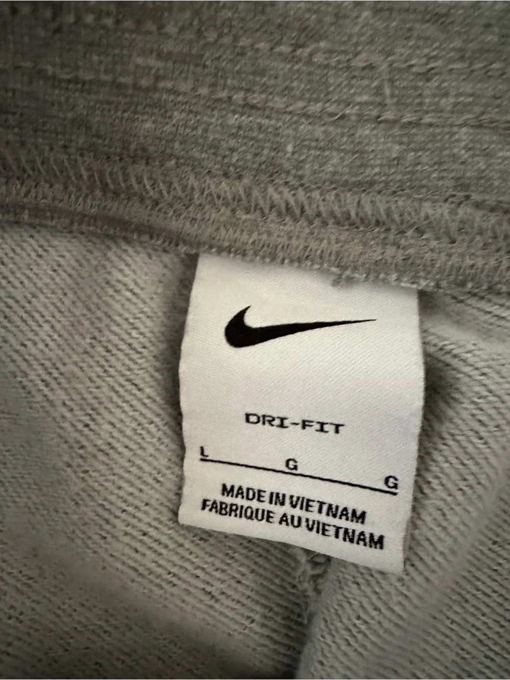 Nike gray high rise sweatpants joggers ladies size large